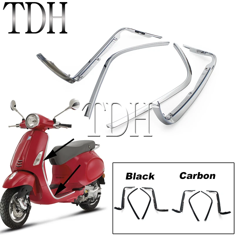 

Sidebar Bottom Trim Strip Cover Lining Liner Pedal Side Upper Strip Scooter Footrest Pedal Decorative For Sprint 150 Sprint150