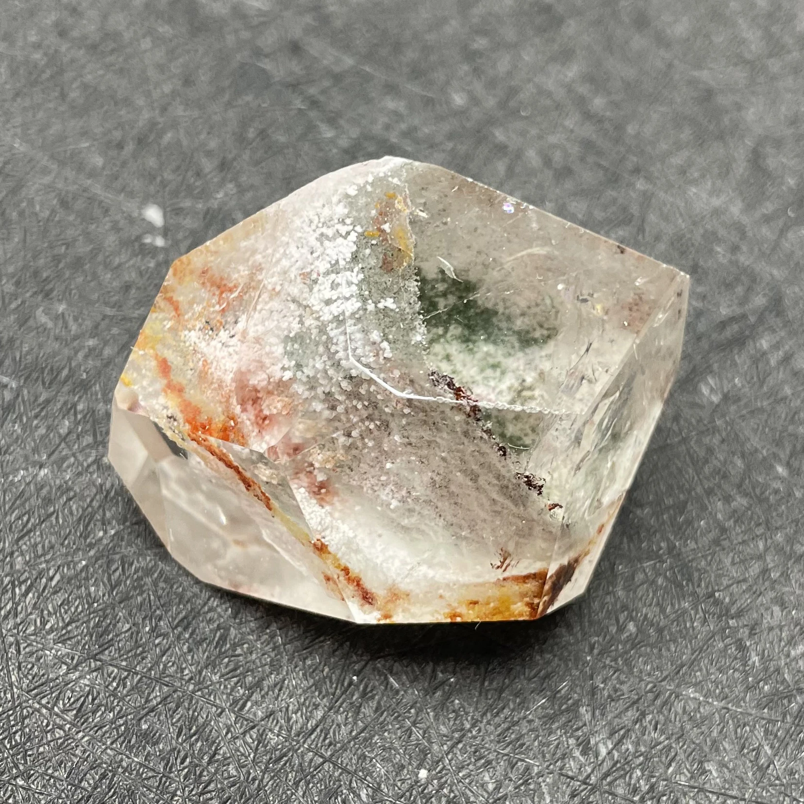 50 г Натуральный Зеленый Фантом бесплатно форма хрустальный камень украшение