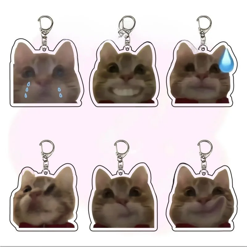 Забавный акриловый брелок с котенком персонализированная резьба по песку
