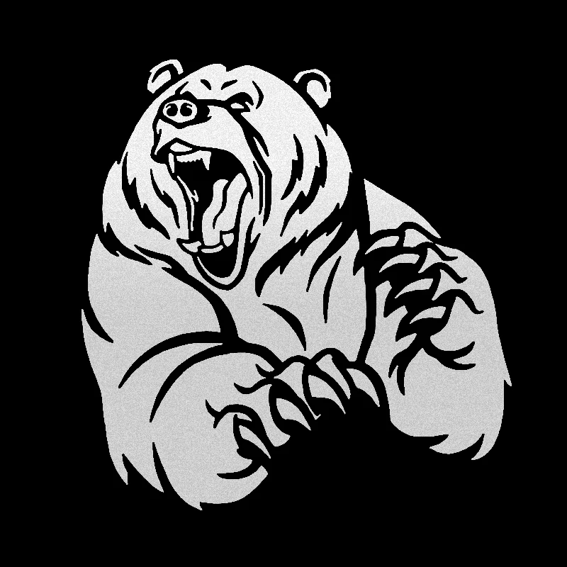 

22011 # автомобильные стикеры злый медведь бампер лобовое стекло Авто Наклейка украшение изысканный водонепроницаемый