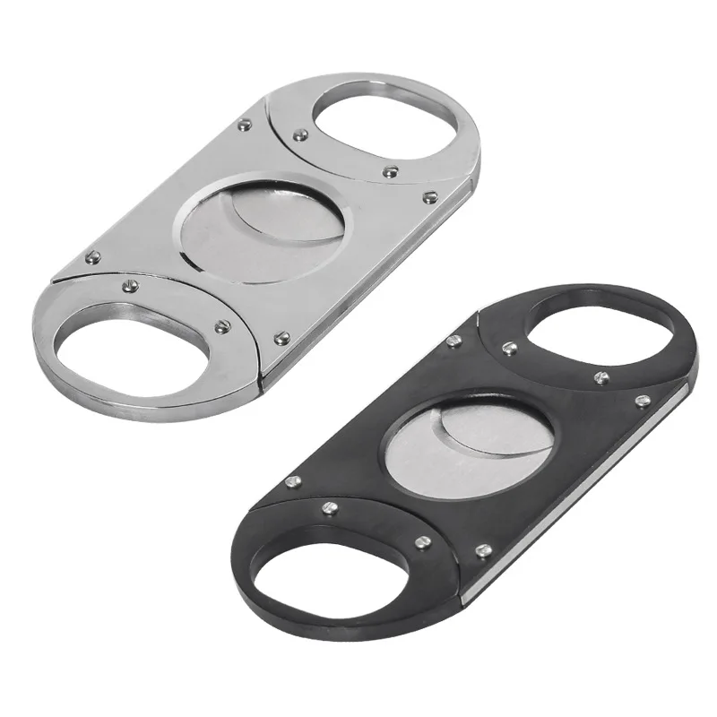 

Cigar Cutters Large Ring Diameter Double-edged Stainless Steel Smoking Accessories Scissors Gadget Cigarette Tool Cigar Cutter
