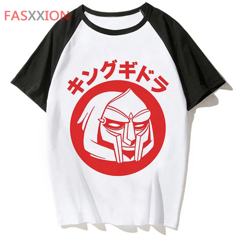 Футболка Mf Doom Мужская в стиле Харадзюку милая одежда для пар топы футболки с