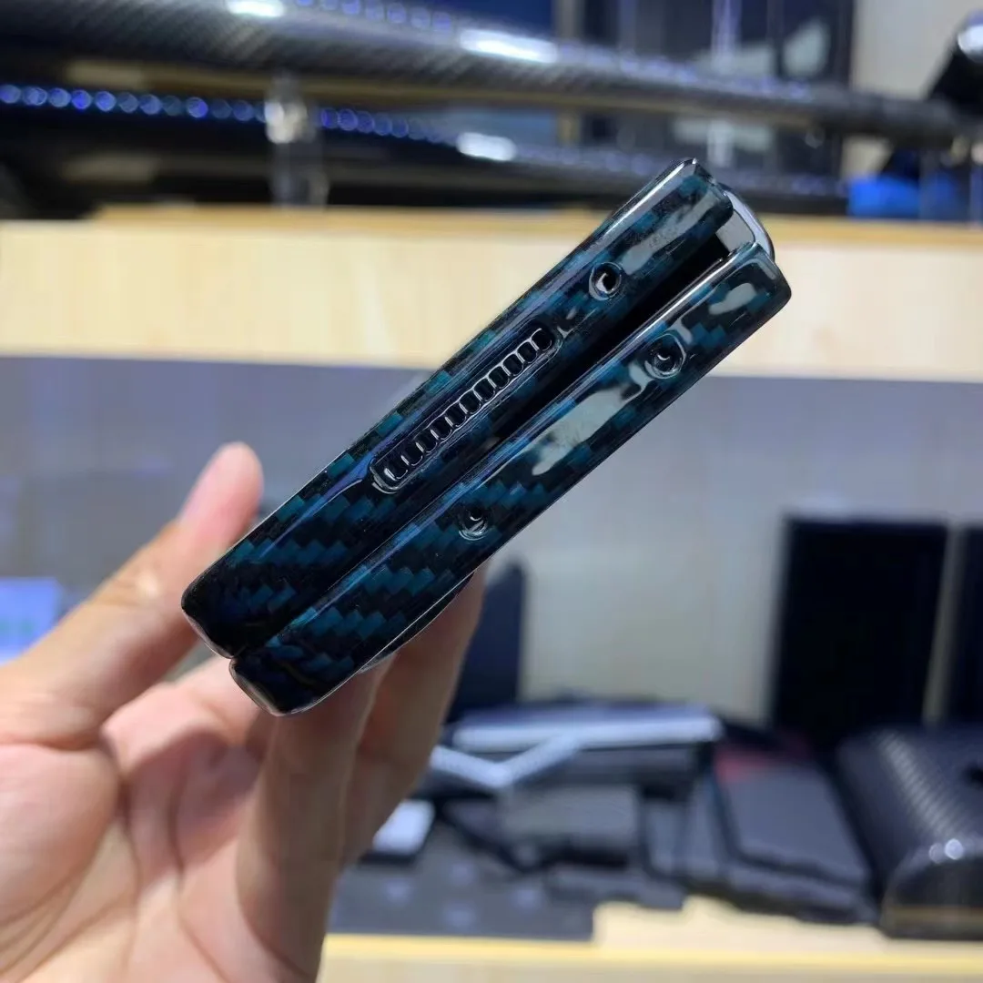 Ceny QADIR Kolor Czystego Włókna Węglowego Etui Do Samsung Galaxy Z Krotnie 4 Przypadku Ultra Cienkie Włókna Aramidowe Biznes Telefon Pokrywa Dla Z Krotnie 4