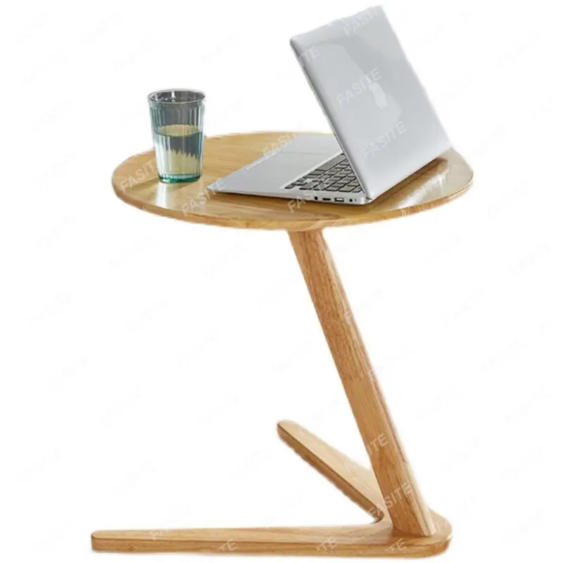 

Боковой столик из массива дерева для гостиной, мини-журнальный столик типа C, прикроватный столик для маленькой квартиры, Диванный боковой столик, съемный маленький стол, простой прикроватный столик