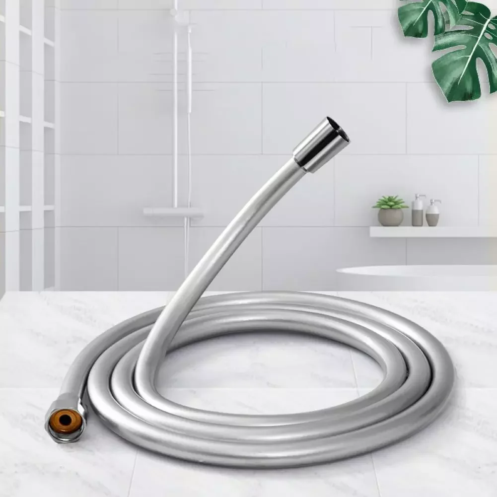Steel Flexible Bathroom Bath Shower Head Hose Gasket Pipe Washers Bathing Water Hose Plumbing 1.2/1.5/2m