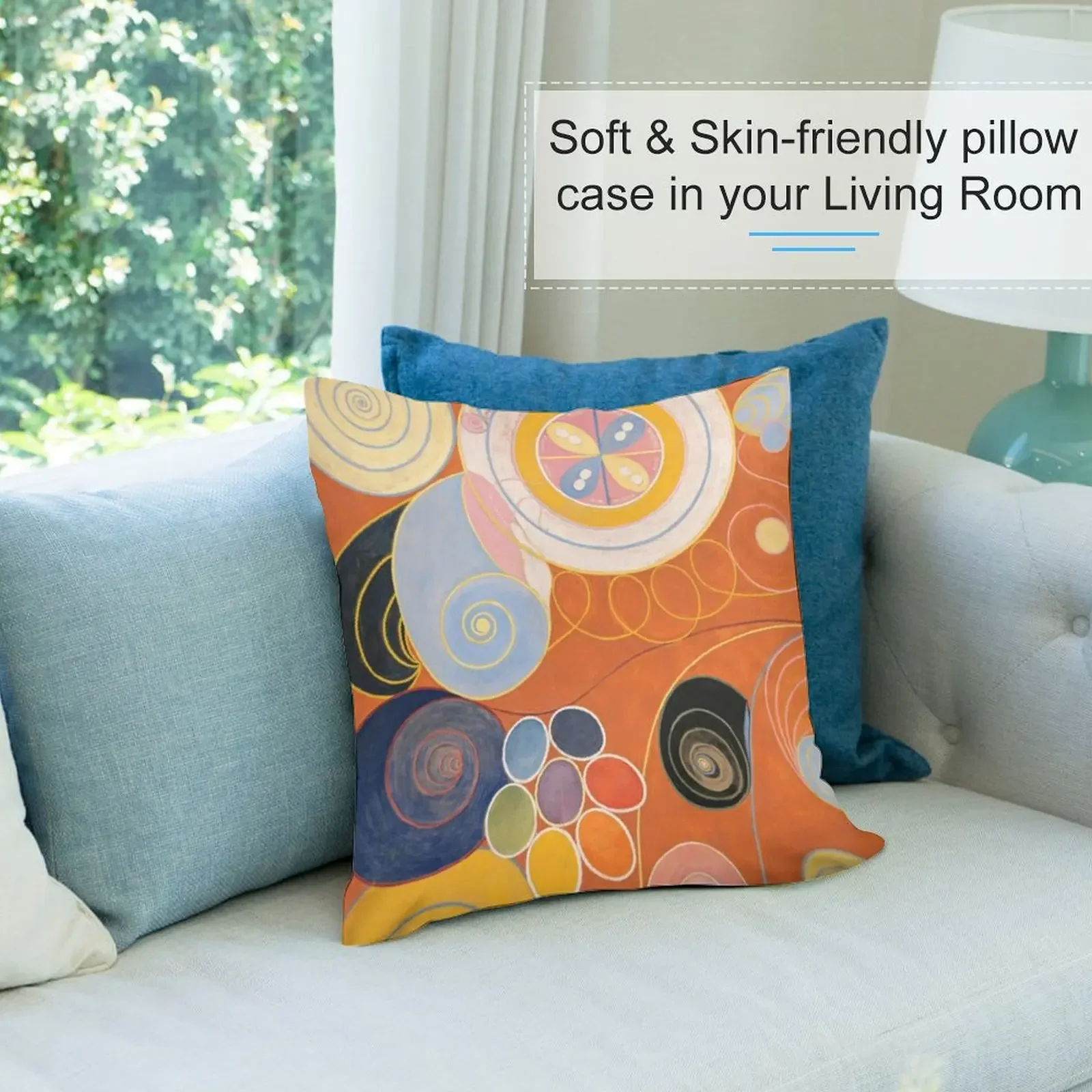 Hilma af Klint - Группа IV The Ten Largest No. 3 Молодежная декоративная подушка подушки для