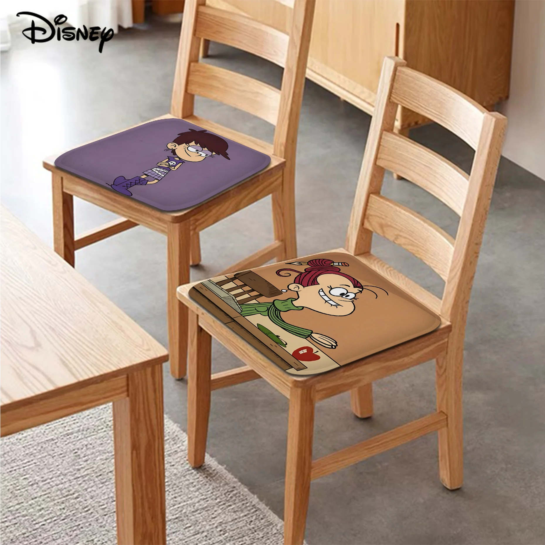 

The Cartoon Loud House Cushion Mat Four Seasons Fabric Cushion Non-slip Living Room Sofa Decor Students Stool Chair Mat Pad