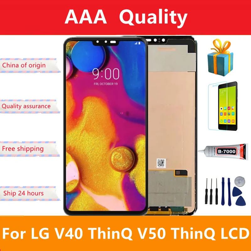 

Test Original For LG V50 V40 ThinQ LCD Display Touch Screen Digitizer Assembly Replacement For LG V400 LM-V500 V500N V500EM LCD