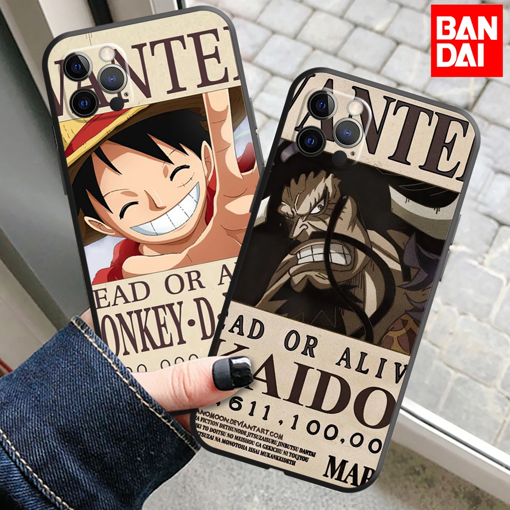 

ONE PIECE Phone Case For iPhone 11 12 13 Pro MAX Mini 6 6S 7 8 Plus X XR XS MAX SE 2020 Soft Silicone TPU Anime Funda Back Cover