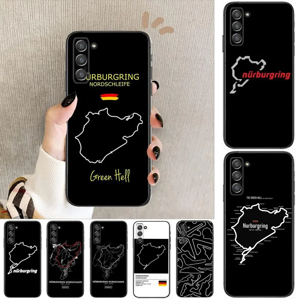 

Nurburgring F1 Circuit Phone cover hull For SamSung Galaxy s6 s7 S8 S9 S10E S20 S21 S5 S30 Plus S20 fe 5G Lite Ultra Edge