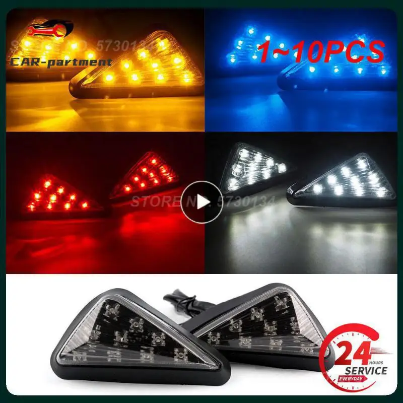 

1 ~ 10 шт. дымчатый треугольник, устанавливаемый на заподлицо, искусственный сигнал, фонарь поворота, поворотная лампа для мотоцикла