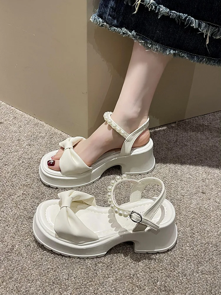 

Туфли женские на каблуке с бантом, черные однотонные босоножки на высоком каблуке с прозрачным бантом-бабочкой, бежевые, 2023