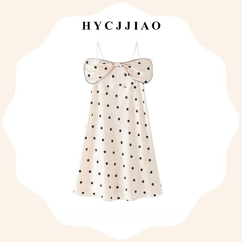 Nightdress Women's Suspenders Ice Silk Summer Style Pajamas For Ladies Home Clothes Cute Sleeveless Skirt Fashion Sleep Sling