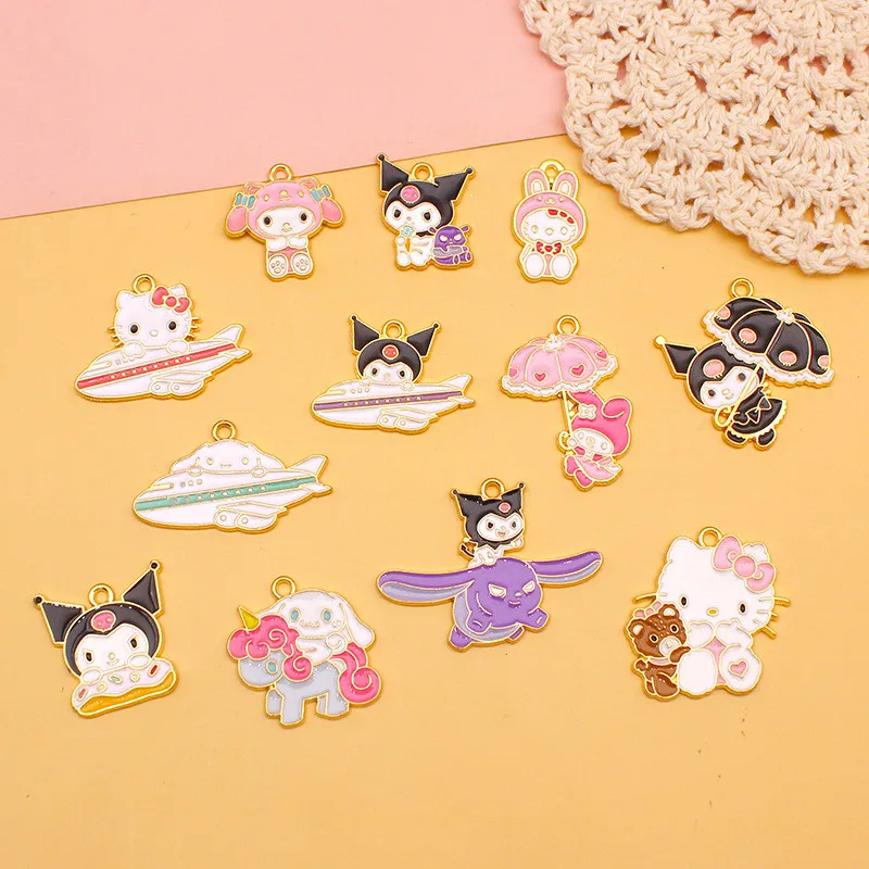 

10pcs Enamel Cartoon Animal Charms for Jewelry Making Earring Keychain Pendant Bracelet Necklace DIY Alloy Accessories Findings