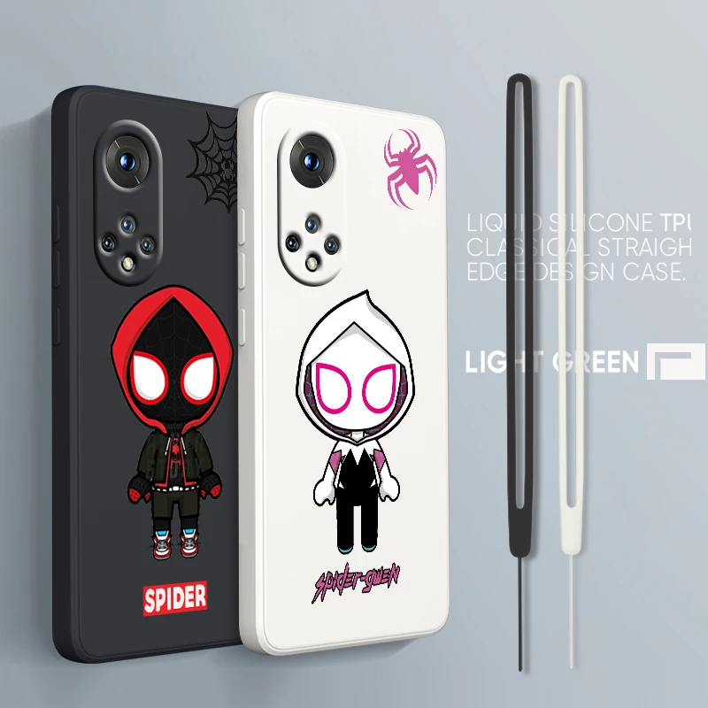 

Marvel SpiderMan Art For Xiaomi POCO C50 C40 X4 M5S F4 M4 X3 F3 M3 C3 Pro GT NFC 4G 5G Liquid Rope Silicone Phone Case