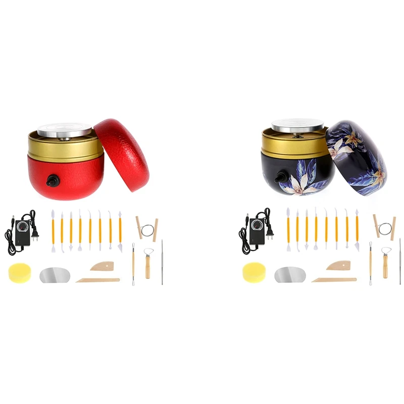 

Мини-гончарная машина с глиной для рукоделия, Глиняное колесо, гончарное колесо для детей, гончарное колесо, глина, вилка США