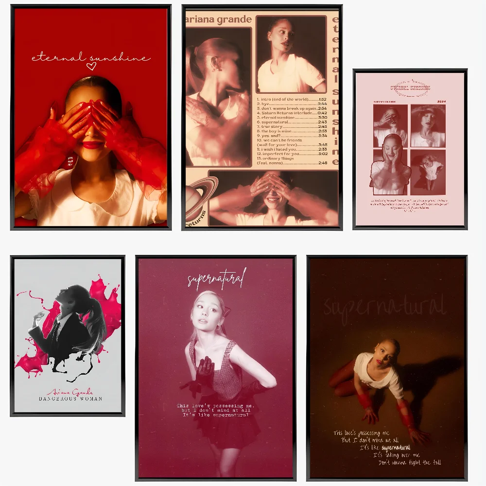 Grande Eternal Sunshine A-Ariana Singer Классический аниме-плакат с бумажным принтом для дома
