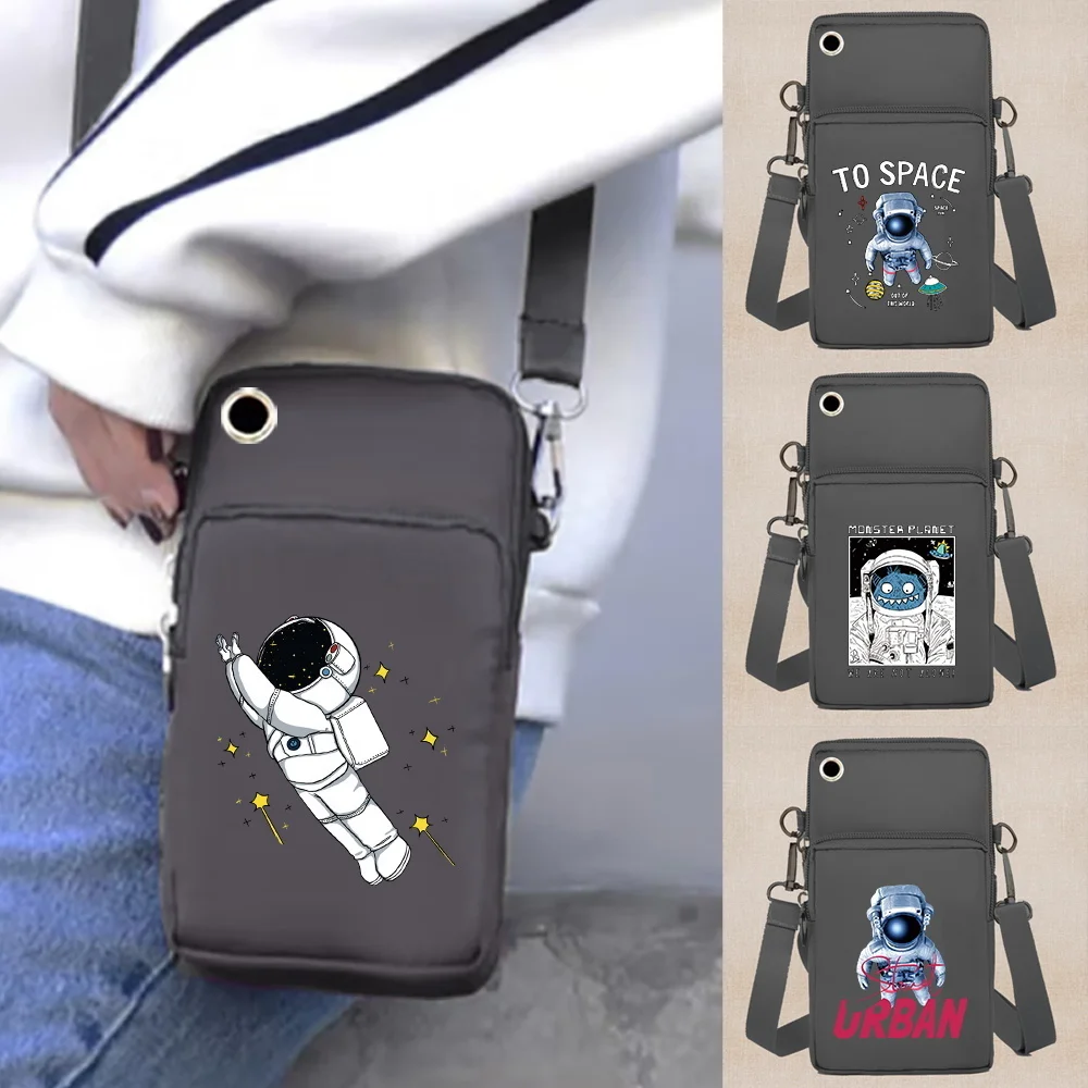 

Женская сумка, кошельки, сумки через плечо, сумка на плечо Apple/Huawei/Samsung, универсальные аксессуары для сотовых телефонов, пакет, серия астронавтов