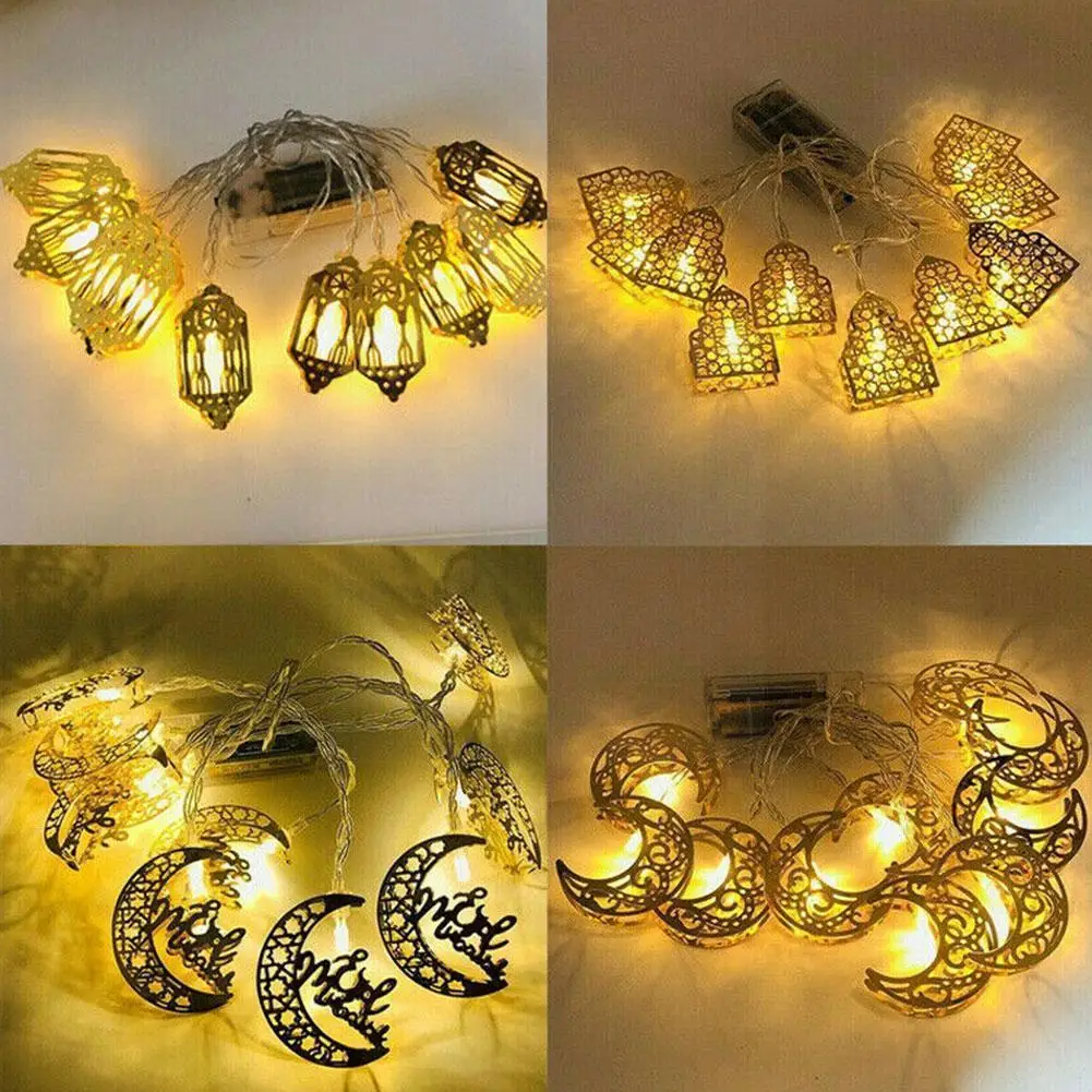 

Moon Star Led String Lights Eid Mubarak Ramadan Kareem Decoration For Home Islam Muslim Event Party Supplies Eid Al-fitr De F7r2