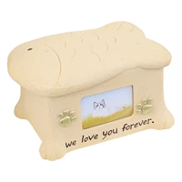 dog cremation urn resin ashes keepsake for pets with photo frame funeral cremation urns keepsake memorial for dogscats ashes