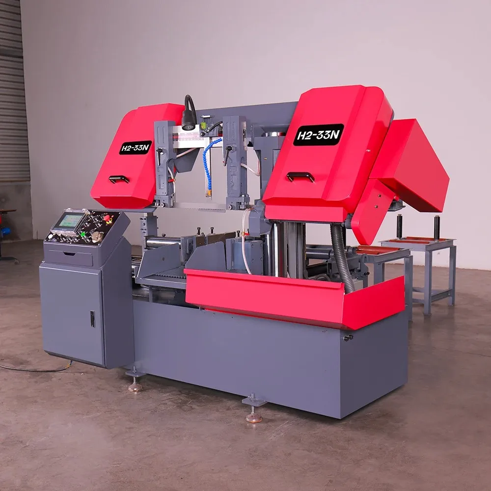 Высокая стабильность LUNYEE 4000 Вт 75 м/мин LYH2-33N горизонтальная ленточная пильная