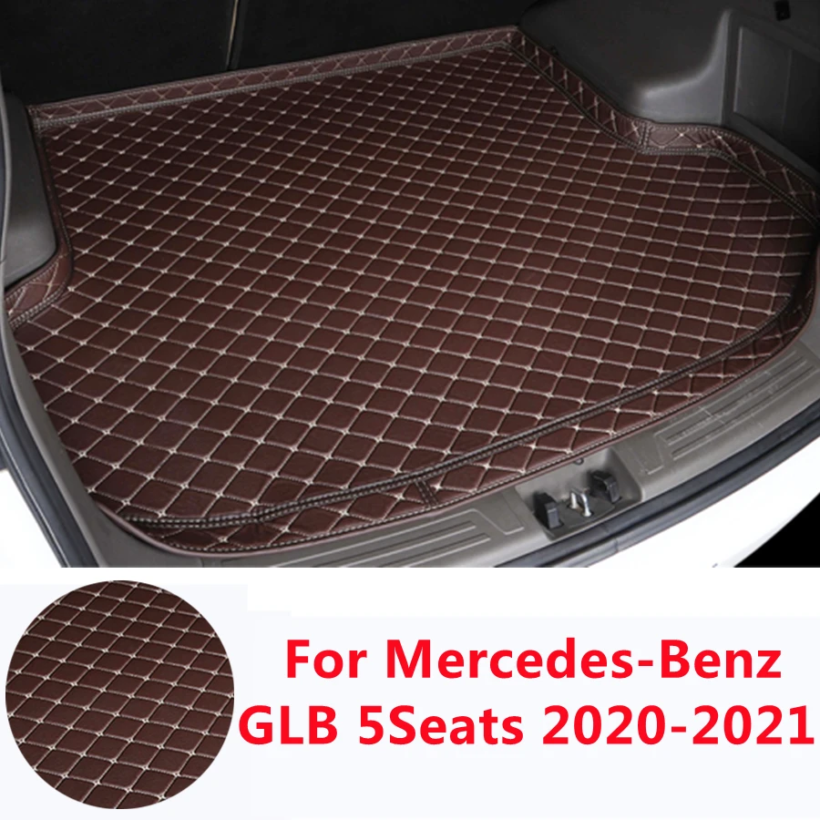 

SJ Professional Custom High Side Car Trunk Mat Tail Liner Rear Cargo Pad WaterProof For Mercedes-Benz GLB 5seats 2020-2021 YEAR