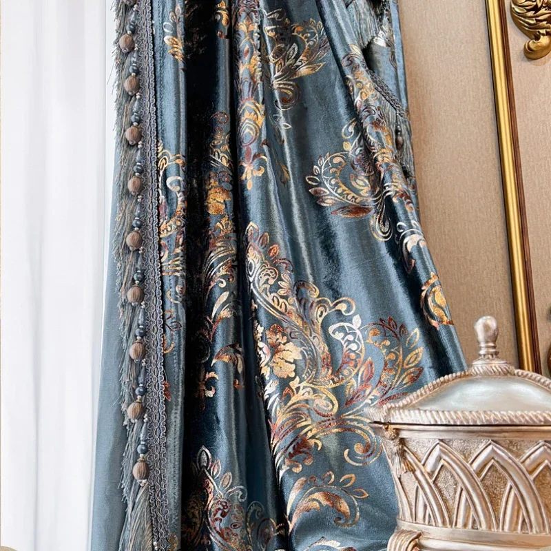 

Синие бархатные шторы BUY YEAR