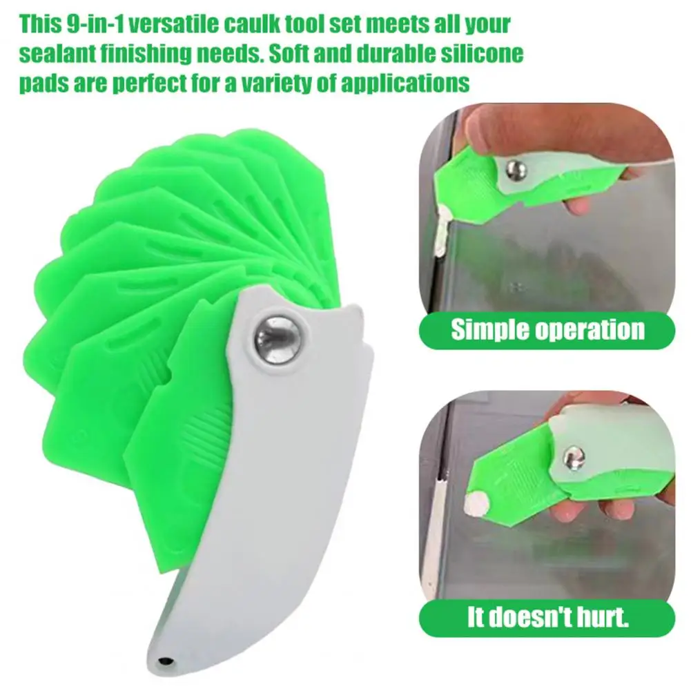 1/2 шт. 9-в-1 инструменты для силиконовых швов компактный набор инструментов