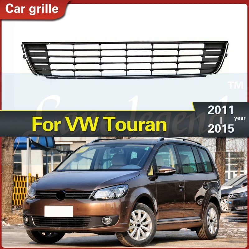 

Auto Replacement Front Bumper Grille Racing Grill Cover for VW Touran 2011-2015 Caddy 2011 2012 2013 2014 1T0853677C