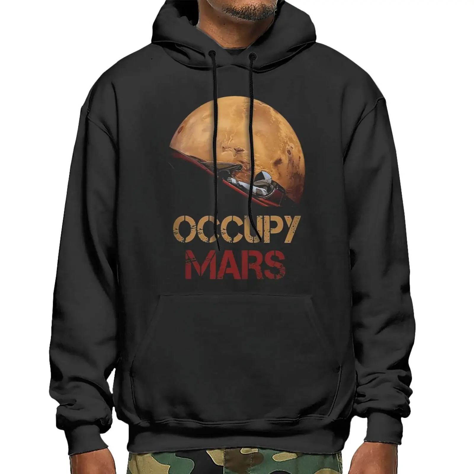 

Occupy Mars Tesla Elon Musk T38 1713 Hoodies Winter Men's Clothes Men Clothing Japanese Streetwear Jackets Hoodies And Hoodies