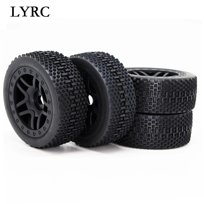 

4 Pcs RC 1/8 Buggy Rubber Tyre Tire Diameter 111 Width 43mm For HSP Redcat HPI Losi Hobao Hyper