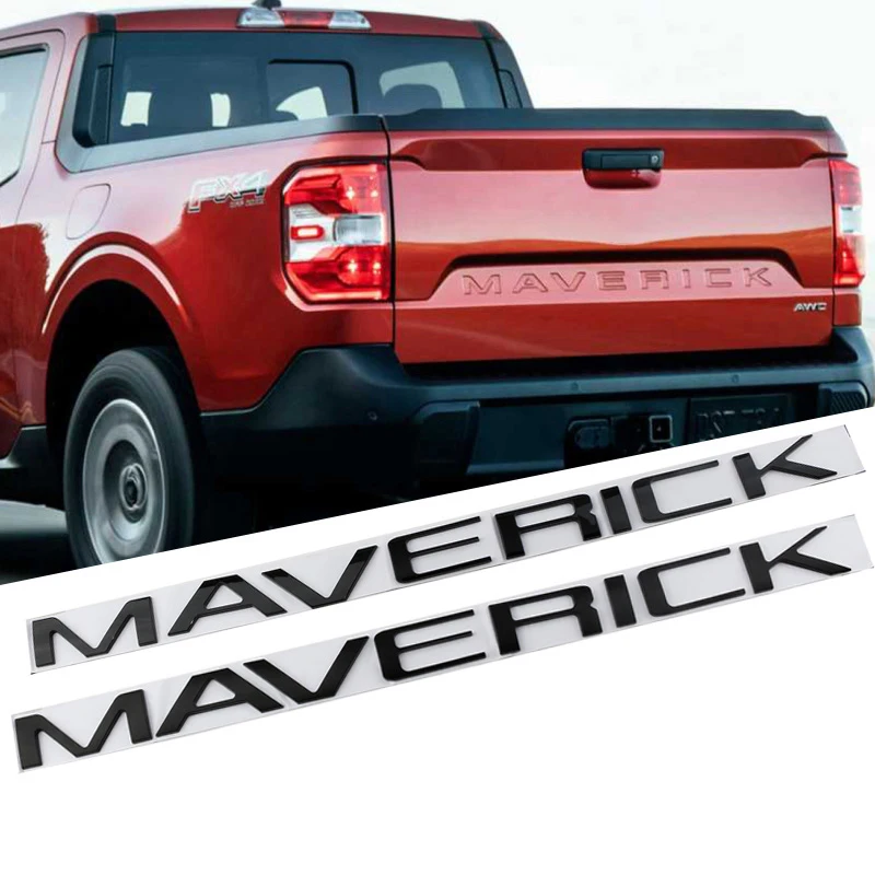 

Автомобильные 3D ABS Maverick буквы слова логотип задний багажник значок наклейки для Ford Maverick 2022 2023 Стайлинг