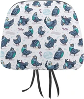 funny pigeons funny cover for car seat headrest protector covers print interior accessories decorative