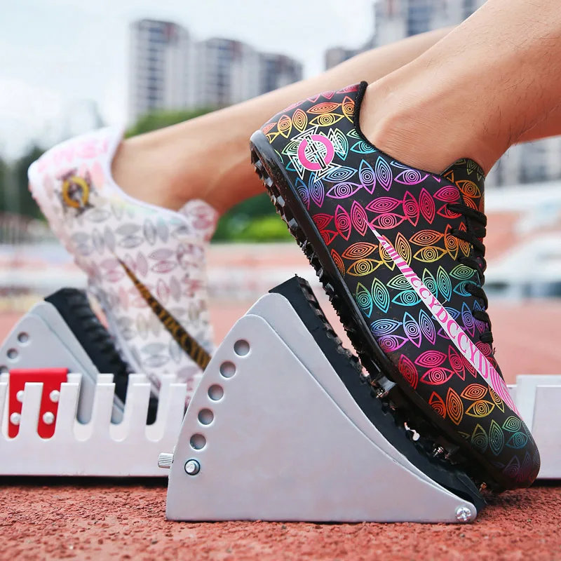 34-46 Track and Field Shoes Outdoor Training Track and Field Shoes Men High Jump Shoes Student Sports Running Shoes Plus Size