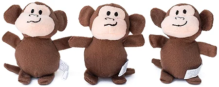 

JMT Zippy Miniz 3 упаковки обезьяны