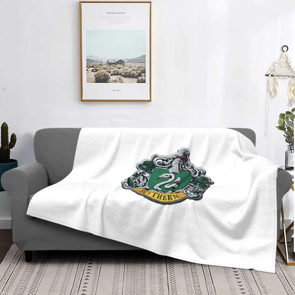 

Blason Serpentard 524 Blanket Bedspread Bed Plaid Sofa Cover Beach Cover Towel Blanket Summer Bedspread Bedding And Covers