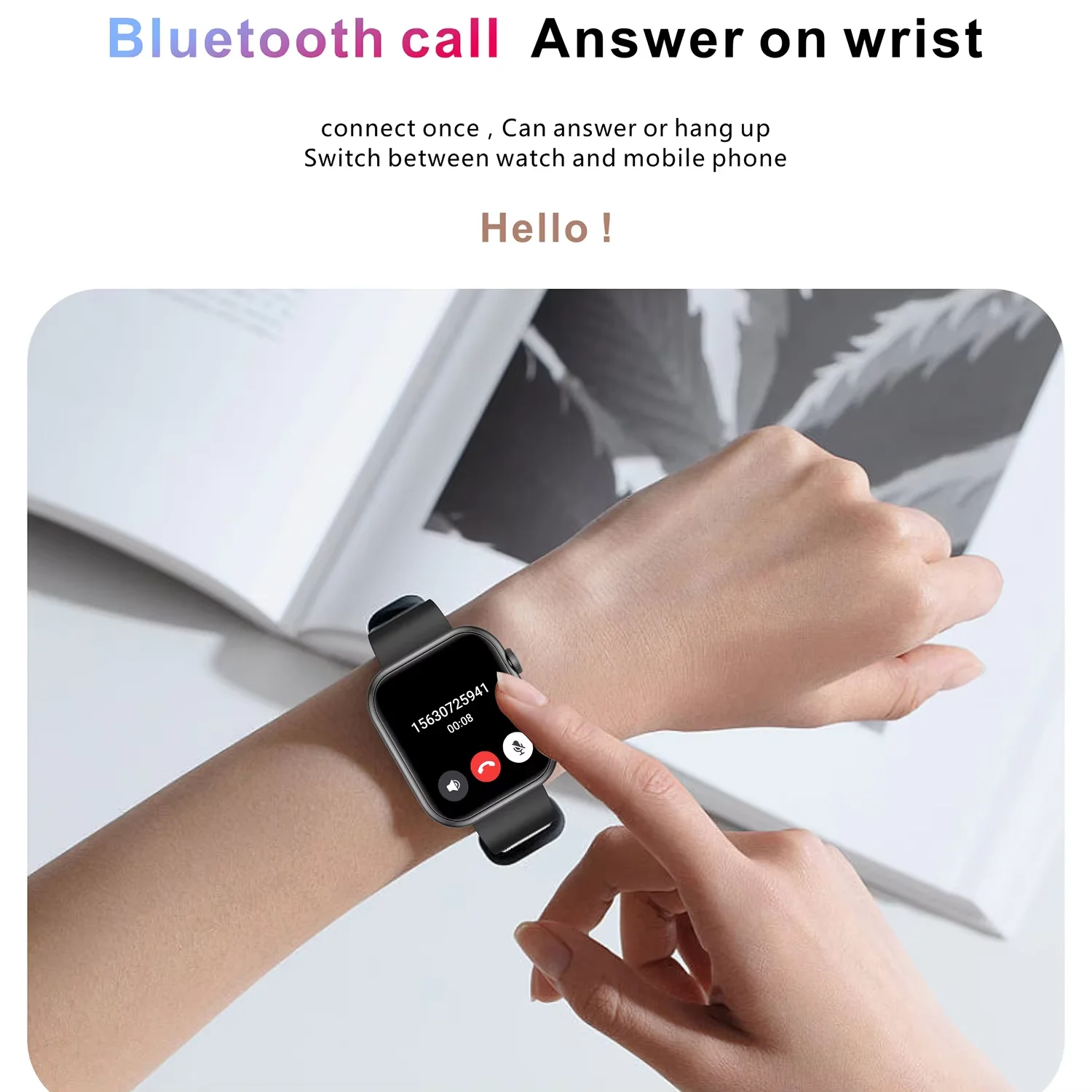 Смарт-часы мужские 2.0 Full Touch с Bluetooth Call Health Smartwatch для Infinix Smart OPPO A96 A91 A92 A92S A93 A9