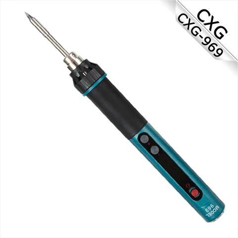 Портативный паяльник CXG 969, 60 Вт, умный Регулируемый USB-паяльник с быстрой зарядкой, светодиодный мобильный мини-паяльник с постоянной температурой