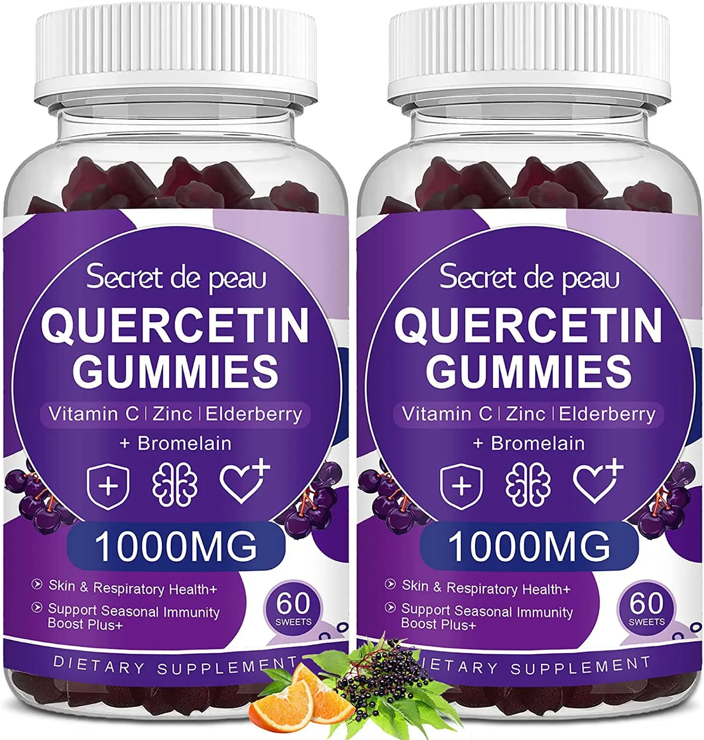 

2 bottles Quercetin Soft Candy Enhances Immunity, Increases Antioxidation, Relieves Seasonality