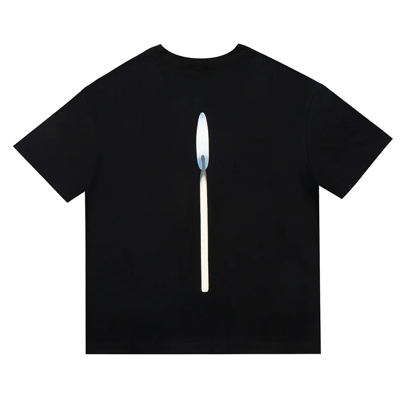 

Kanye West Short-Sleeved T-shirt Oversized Donda 2 Candle Tee 2 Word Tide Brand High Street