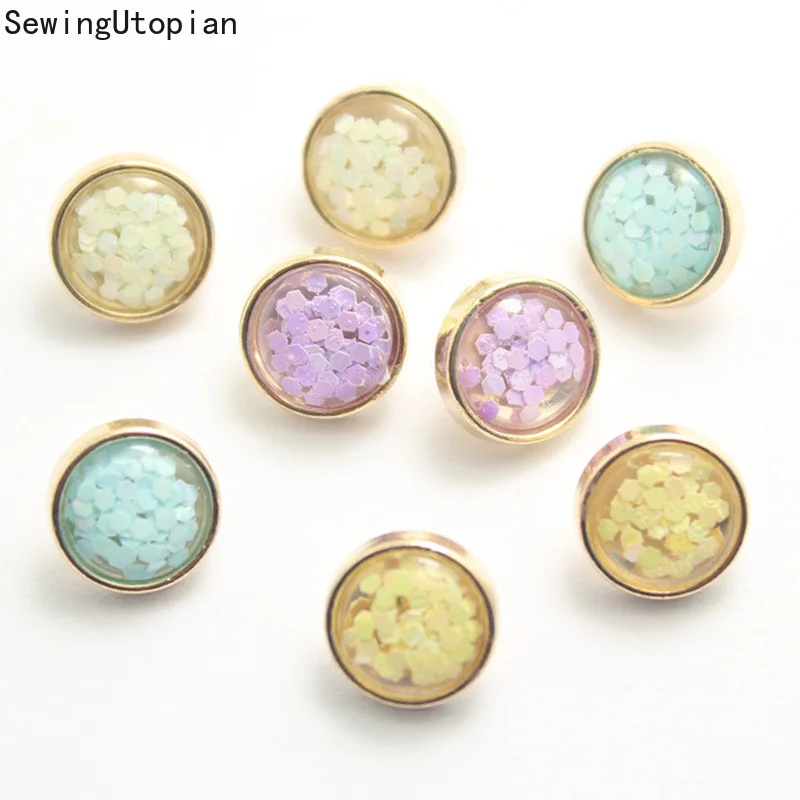 

20 шт., металлические пуговицы 10 мм с хвостовиком, 10 мм