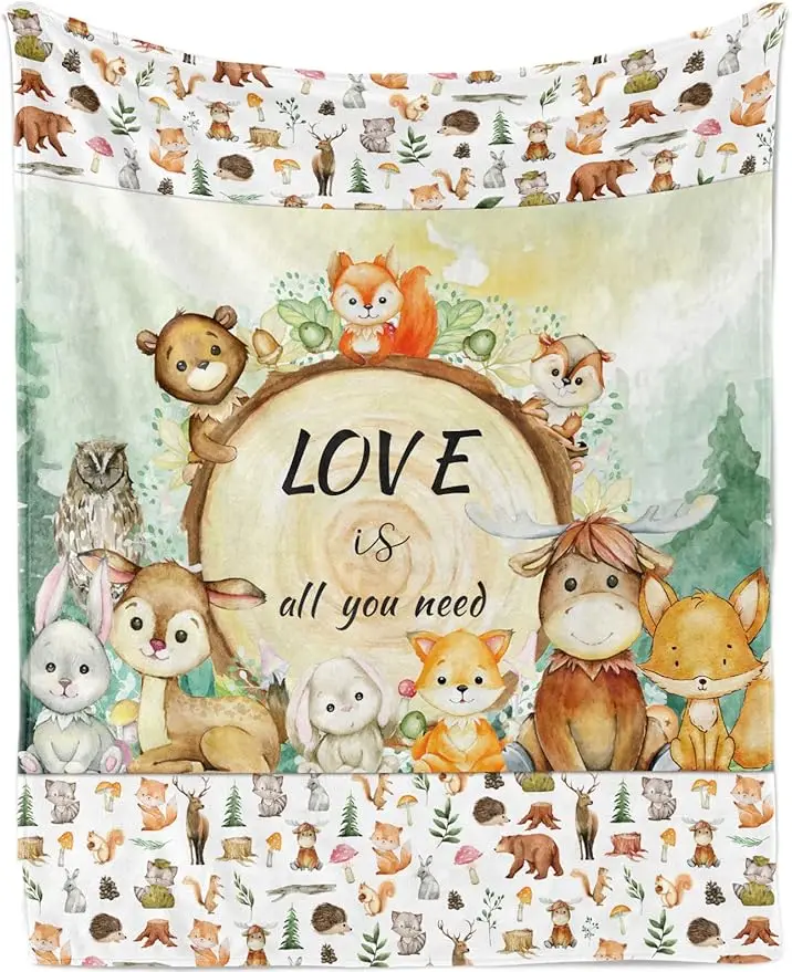 Manta para niños животные насевать mullida selva safari животное del bosque manta de peluche franela sofá