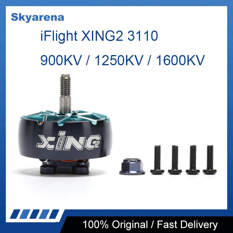 4 шт. iFlight XING2 3110 900KV / 1250KV FPV двигатель Cinelifter с валом из титанового сплава 5 мм для -