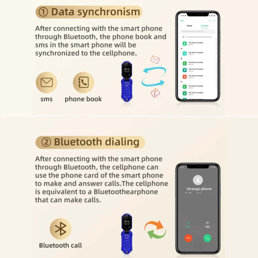 SERVO маленькая флип-карта в форме автомобиля разблокированная Bluetooth циферблат