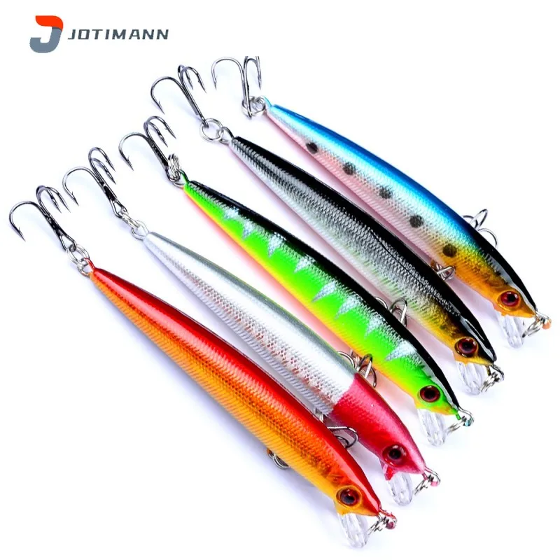 

JOTIMANN Minnow Fishing Lure 6g 90mm Plastic Hard Bait Fish Depth 1.2-2M Artificial Bionic Baits Fishing Tackle Accessories 1pcs