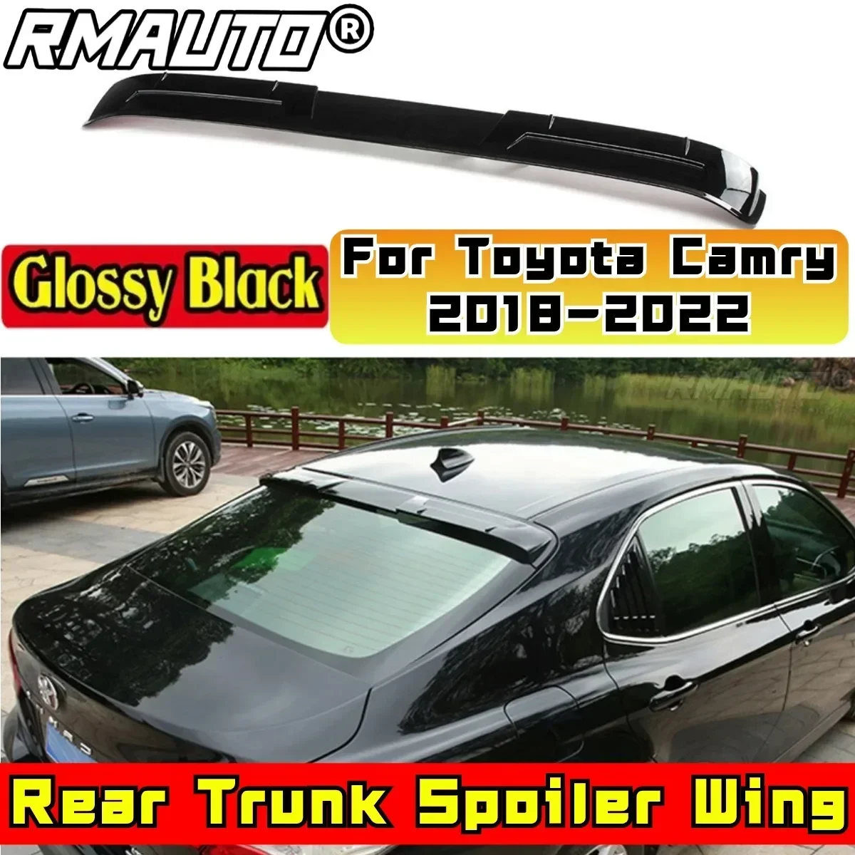 Спойлер для Toyota Camry 2018-2023 задний спойлер комплект кузова из АБС-пластика на крышу