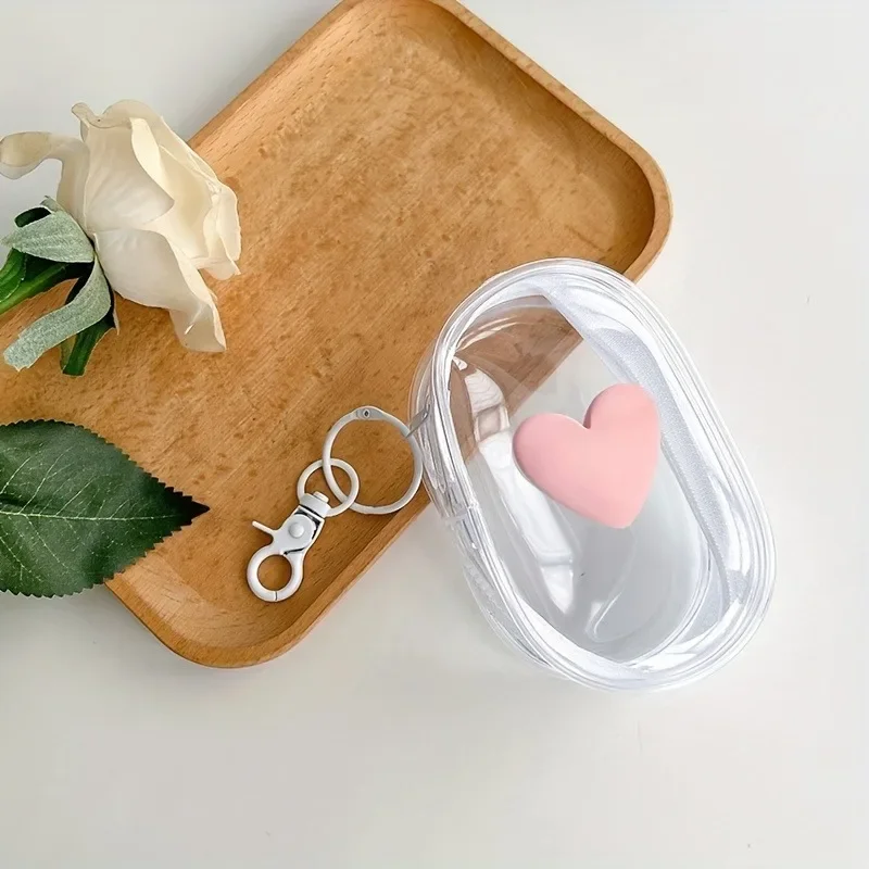 

Прозрачные косметички 3D Love Heart из силикона