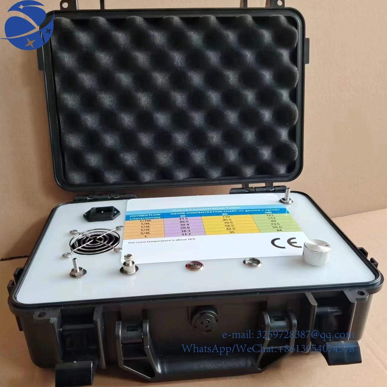 

Портативный медицинский аппарат для озонотерапии с регулируемой концентрацией озона