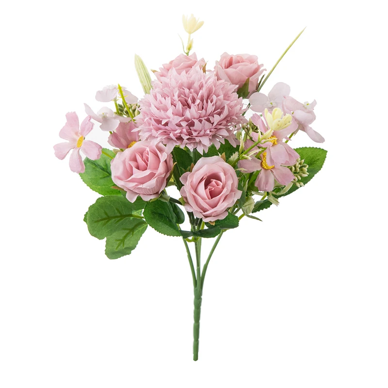 

Искусственные цветы Шелковые розы Свадебный венок Домашняя комната Стол Фестиваль Декор Ваза Свадебный букет Открытый двор Сад Арка DIY Подарок