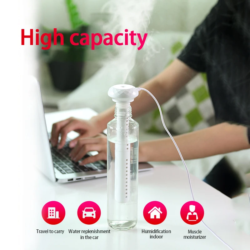 

Mini Air Humidifier Portable Silent Fragrance Diffuser USB Rechargeable Humidifier for Home Bedroom Car Difusor Home Sachets New